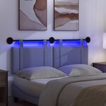 vidaXL Tête de lit suspendue Bleu denim Tissu
