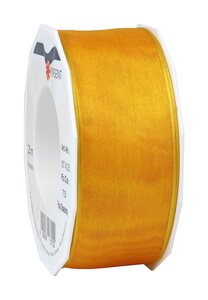 Organza four seasons 25-m-rouleau 40 mm  jaune laitonné
