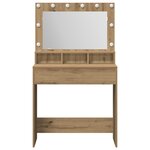 vidaXL Coiffeuse chêne artisanal 79 x 41 x 135 cm Bois d'ingénierie