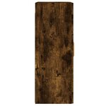 vidaXL Armoires murales 2 Pièces chêne fumé bois d'ingénierie