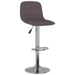 vidaXL Tabourets de bar lot de 2 taupe tissu