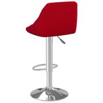 vidaXL Tabourets de bar lot de 2 rouge bordeaux velours