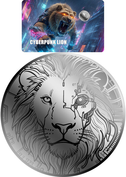 Pièce de monnaie en Palladium 12 Dollars g 0.031 (1/1000 oz) Millésime 2026 LION (PRÉCOMMANDE)