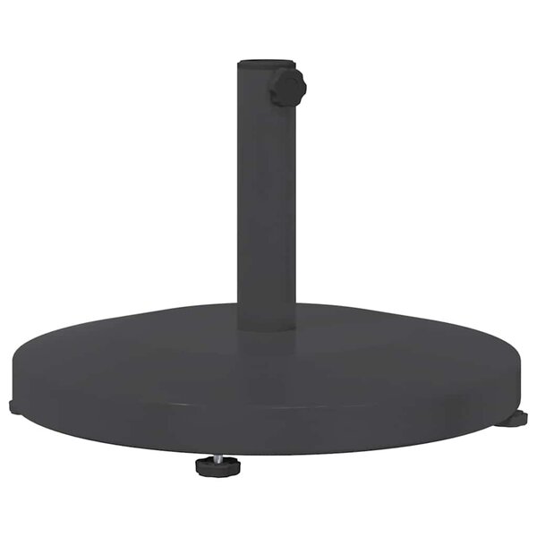 vidaXL Pied de parasol 24.6 kg Gris foncé Rond