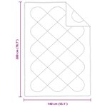 vidaXL Couettes & Duvets Blanc 140 x 200 cm Microfibre