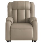 vidaXL Fauteuil inclinable de massage électrique cappuccino similicuir