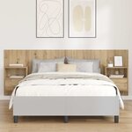 vidaXL Tête de lit avec armoire avec tiroir 3 Pièces Chêne artisanal