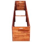vidaXL Lit surélevé de jardin Bois d'acacia 200x50x50 cm