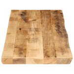 vidaXL Dessus de table bord vivant 110x40x2 5 cm bois de manguier brut