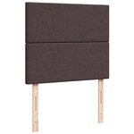 VidaXL Cadre de lit ottoman avec matelas marron foncé 120x190 cm tissu