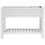 vidaXL Lit surélevé de jardin blanc 110x45x79 cm polypropylène