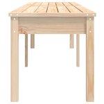 vidaXL Banc de jardin à 2 places 203 5x44x45 cm bois massif de pin