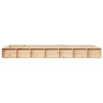 vidaXL Cadre de lit sans matelas 120x190 cm Petit double Bois massif