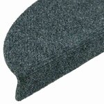 vidaXL Tapis d'escalier autocollants 20 pièces 56 x 17 x 3 cm Vert Demi-rond