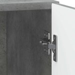 vidaXL Cabinet de chevet 2 Pièces Gris béton 43 x 34 5 x 50 cm