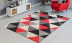 Tapis d'intérieur Triangle 50 x 80 cm - Rouge