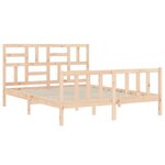 vidaXL Cadre de lit sans matelas bois de pin massif