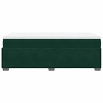 vidaXL Sommier à lattes de lit avec matelas Vert foncé 100x200 cm