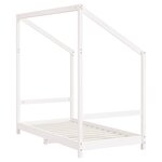vidaXL Cadre de lit pour enfant blanc 80x160 cm bois de pin massif