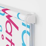 vidaXL Store enrouleur de douche avec cassette largeur du tissu 76 cm