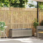vidaXL Banc de jardin coussin gris clair 110x30x40 5 cm résine tressée