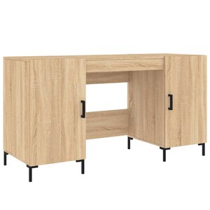 vidaXL Bureau chêne sonoma 140x50x75 cm bois d'ingénierie