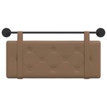 vidaXL Tête de lit suspendue Cappuccino Simili cuir