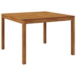 Ensemble de salle à manger de jardin 5 pièces vidaXL en polyéthylène noir et acacia