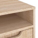 vidaXL Meuble TV VISNES chêne sonoma 100x40x38 cm bois d'ingénierie