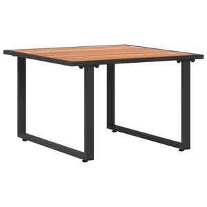 vidaXL Table de Café de Jardin Marron 55x55x35 cm DPC et Acier