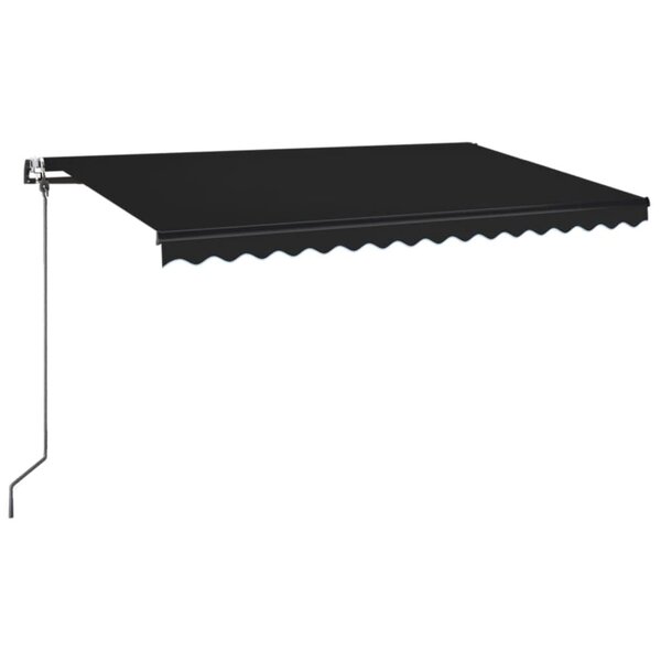 vidaXL Auvent rétractable automatique 450x350 cm Anthracite
