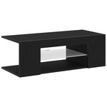 vidaXL Meuble TV Noir 90 x 39 x 30 cm Bois d'ingénierie