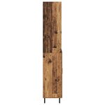 vidaXL Haut Armoire avec tiroir 2 Pièces Bois Ancien Bois d'ingénierie