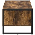 vidaXL Meuble TV Chêne Fumé 100 x 36 5 x 30 5 cm Bois d'ingénierie