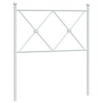 vidaXL Tête de lit de remplacement métal blanc 80 cm