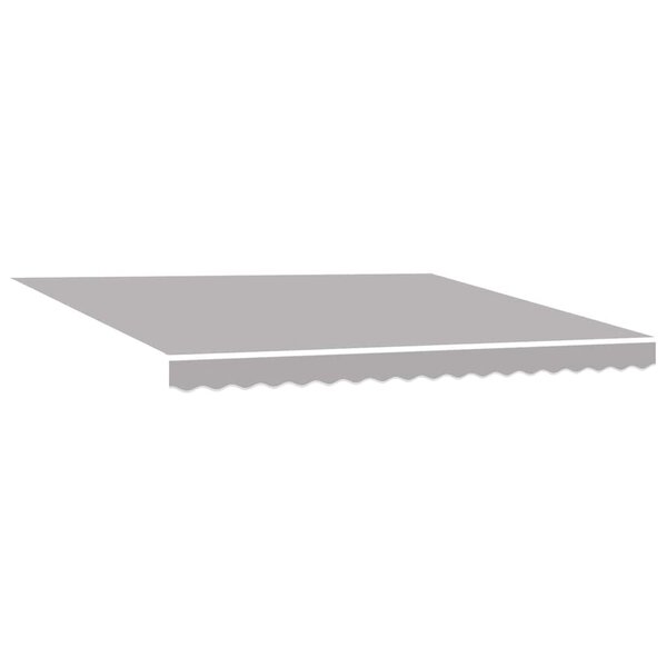 vidaXL Auvent Rétractable Gris clair 400 × 300 cm tissu