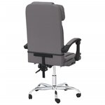 Fauteuil de massage inclinable de bureau informatique étude similicuir gris 02_0025407