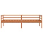 vidaXL Cadre de lit sans matelas Marron miel Bois pin massif 90x200 cm