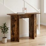 vidaXL Table console Chêne Fumé 100 x 30 x 75 cm Bois d'ingénierie