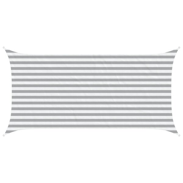 vidaXL Voile d'ombre Gris clair et blanc 4 x 2 m