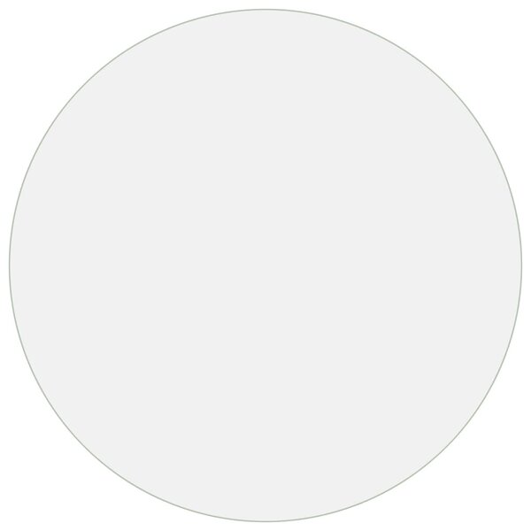 vidaXL Protecteur de table transparent Ø 80 cm 2 mm PVC