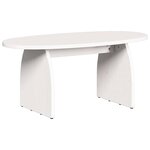 vidaXL Table basse Blanc 80 x 40 x 35 cm Bois massif en pin