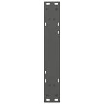 vidaXL Pieds de table à manger 2 pièces Anthracite 60 x (72-73 3) cm Acier