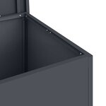 vidaXL Boîte de Rangement Extérieure Anthracite 80 x 50.5 x 50 cm