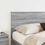 vidaXL Tête de lit Gris Sonoma 150 cm Bois d'ingénierie