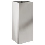 vidaXL Jardinière argenté 32x29x75 cm acier inoxydable