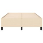 vidaXL Cadre de lit sans matelas crème 120x190 cm tissu