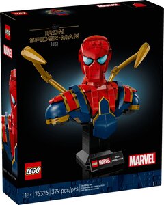 LEGO Marvel - Buste d'Iron Spider-Man - Set de Construction 76326 pour Adultes