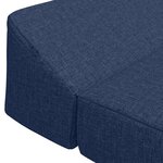 vidaXL Canapé-lit pliable Bleu 120 x 60 x 49 cm Tissu
