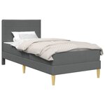 vidaXL Cadre de lit 80 x 200 cm Gris foncé